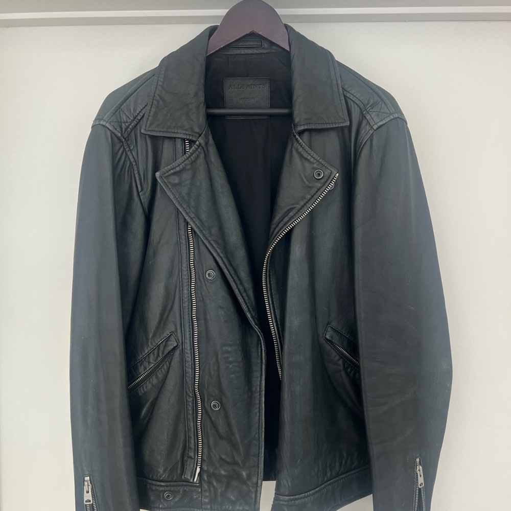 All Saints Leather Jacket - Medium